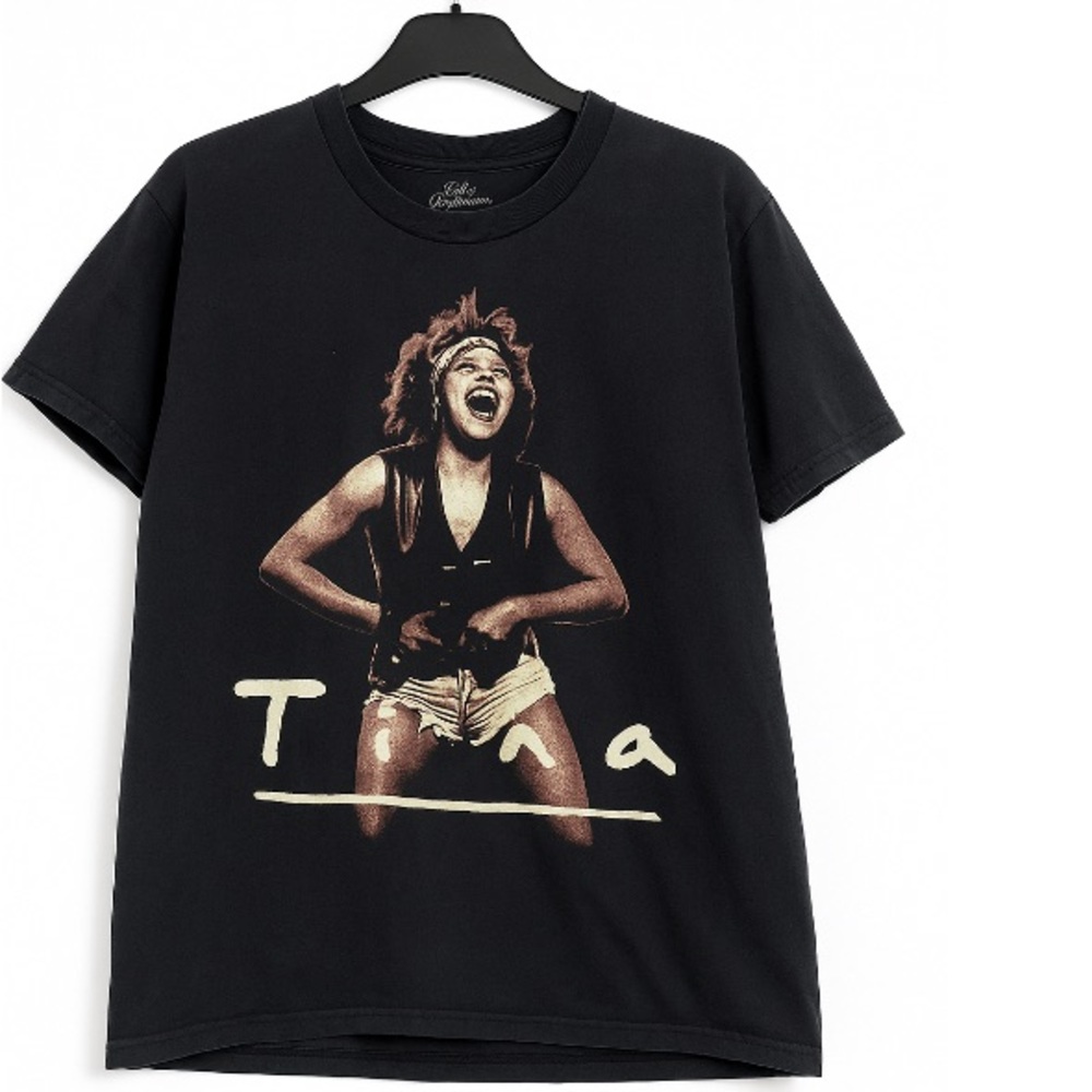 Tina Turner Tshirt graphic 1993 What's Love Tour Black Cotton Medium USA Made